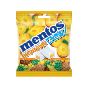 MENTOS INCREDIBLE CHEW BAG PINEAPPLE 18'S