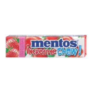 MENTOS INCRED. CHEW STICK S/BERRY 10PC x 47GR
