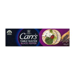 CARR'S T/WATER BLACK PEPPER 12X125GR