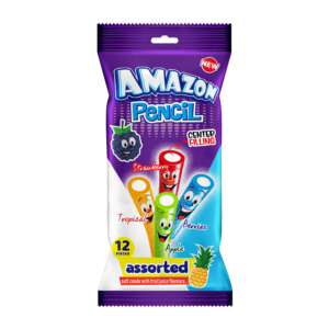AMAZON PENCIL SOUR ASSORTED 12x80gr