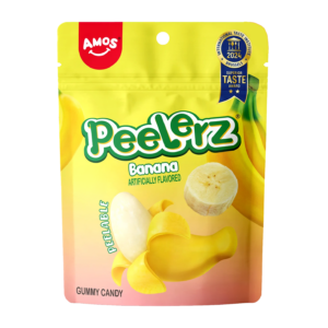 AMOS PEELERZ GUMMY BANANA 80G 1X24